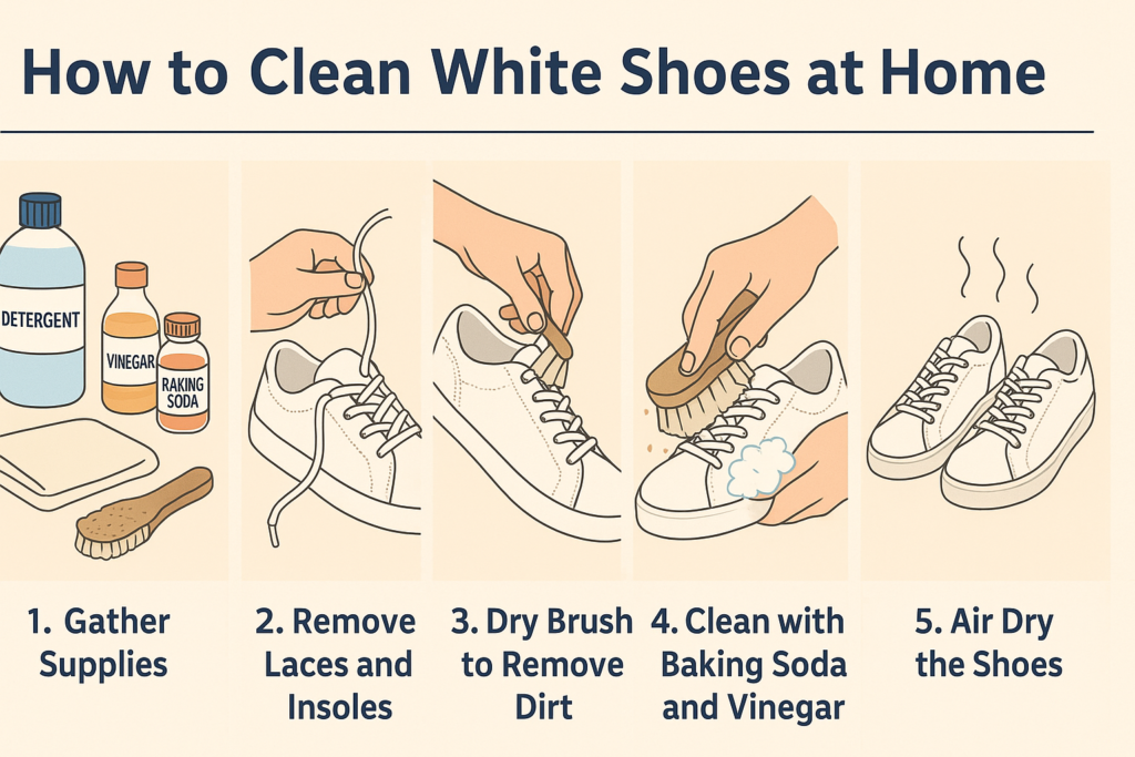 How to Clean White Shoes at Home