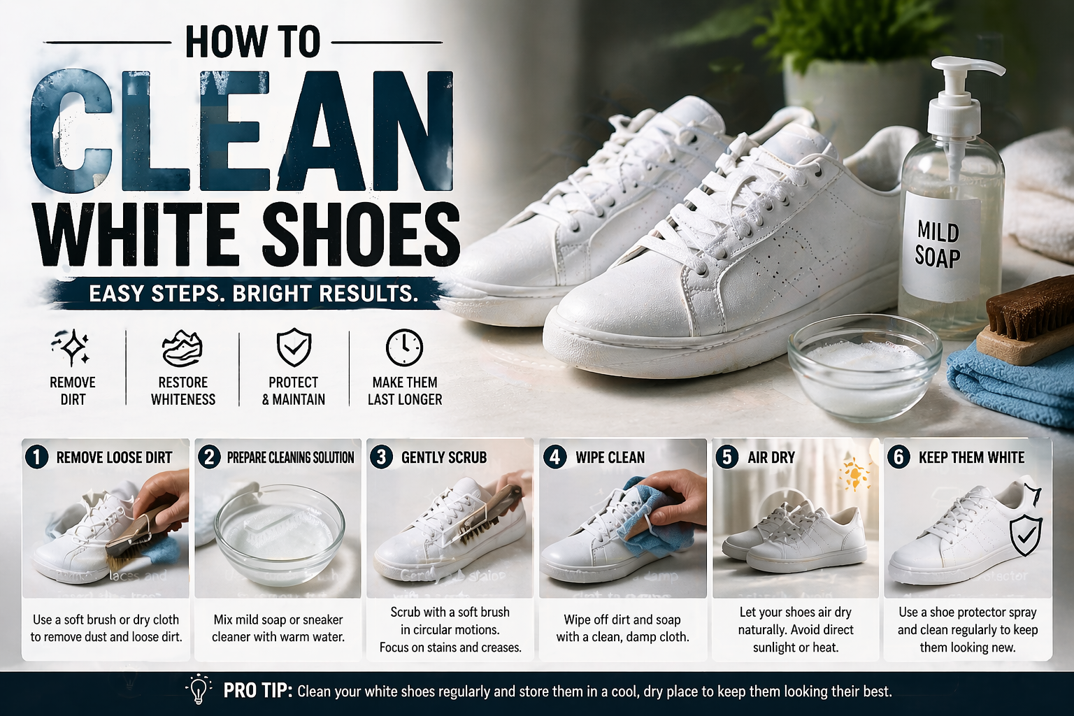 How to Clean White Shoes: The Ultimate Guide